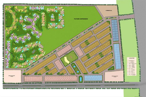 Amrapali Dream Valley Villas site plan
