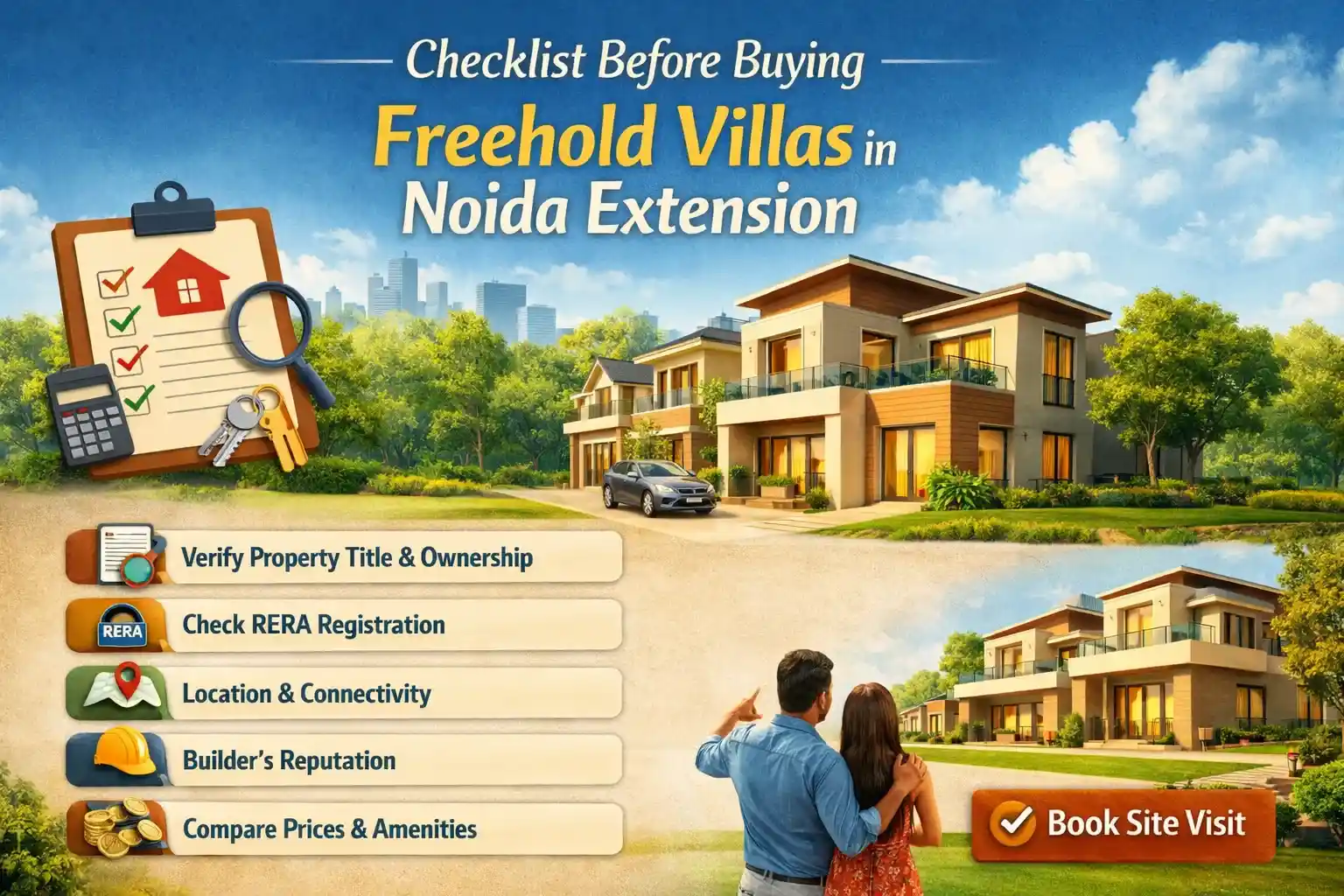 Checklist Points Before Buying Freehold villas in Noida Extension