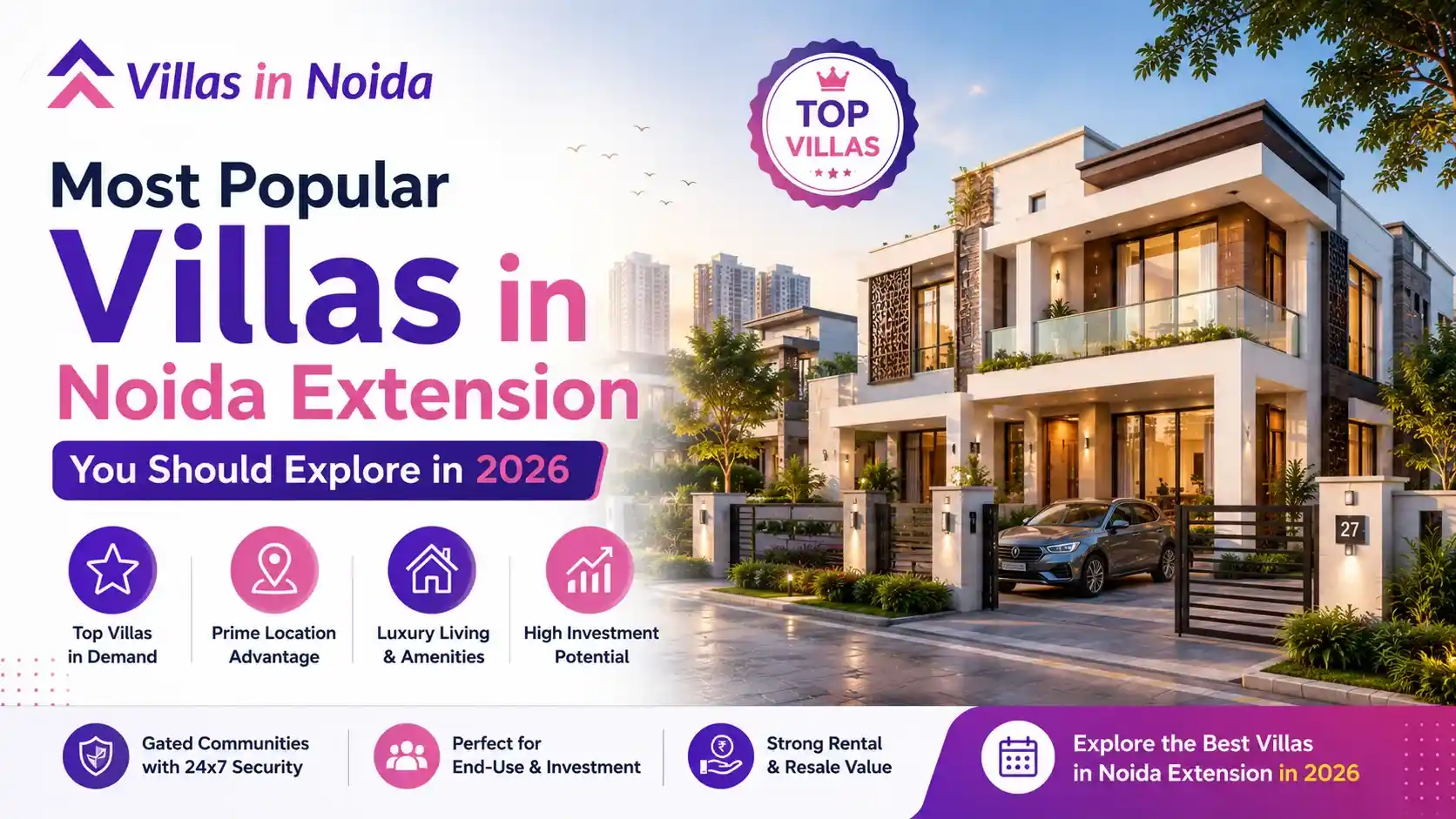 Most Popular Villas in Noida Extension You Should Explore in 2026