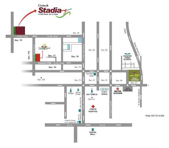 Civitech Stadia Location Map