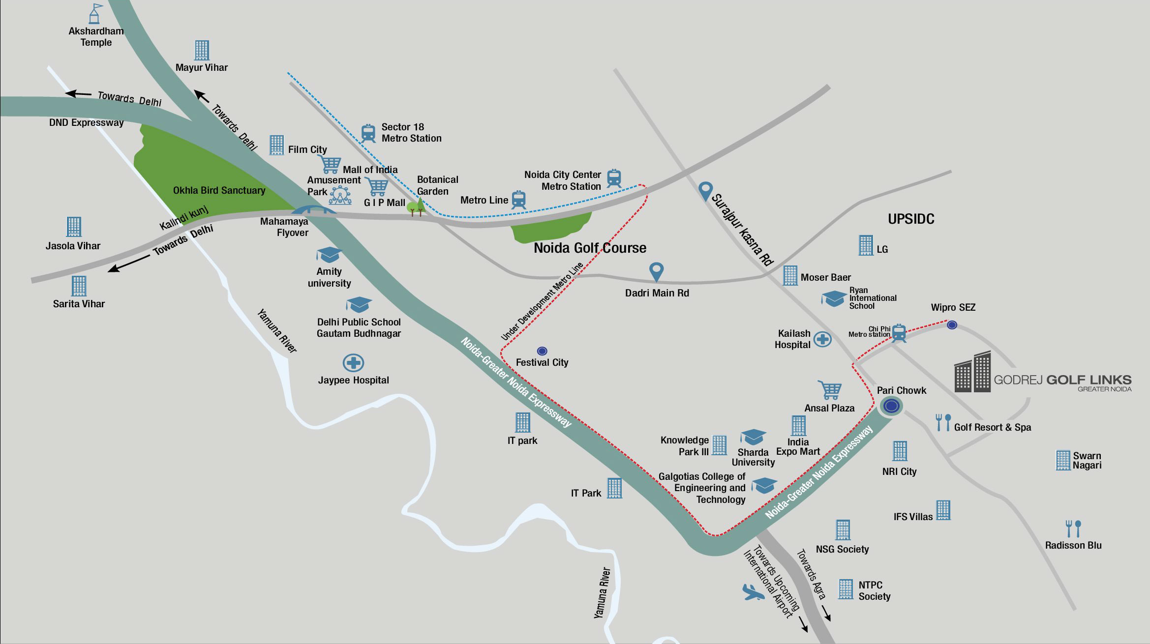 Godrej Evoke Villas Location Map