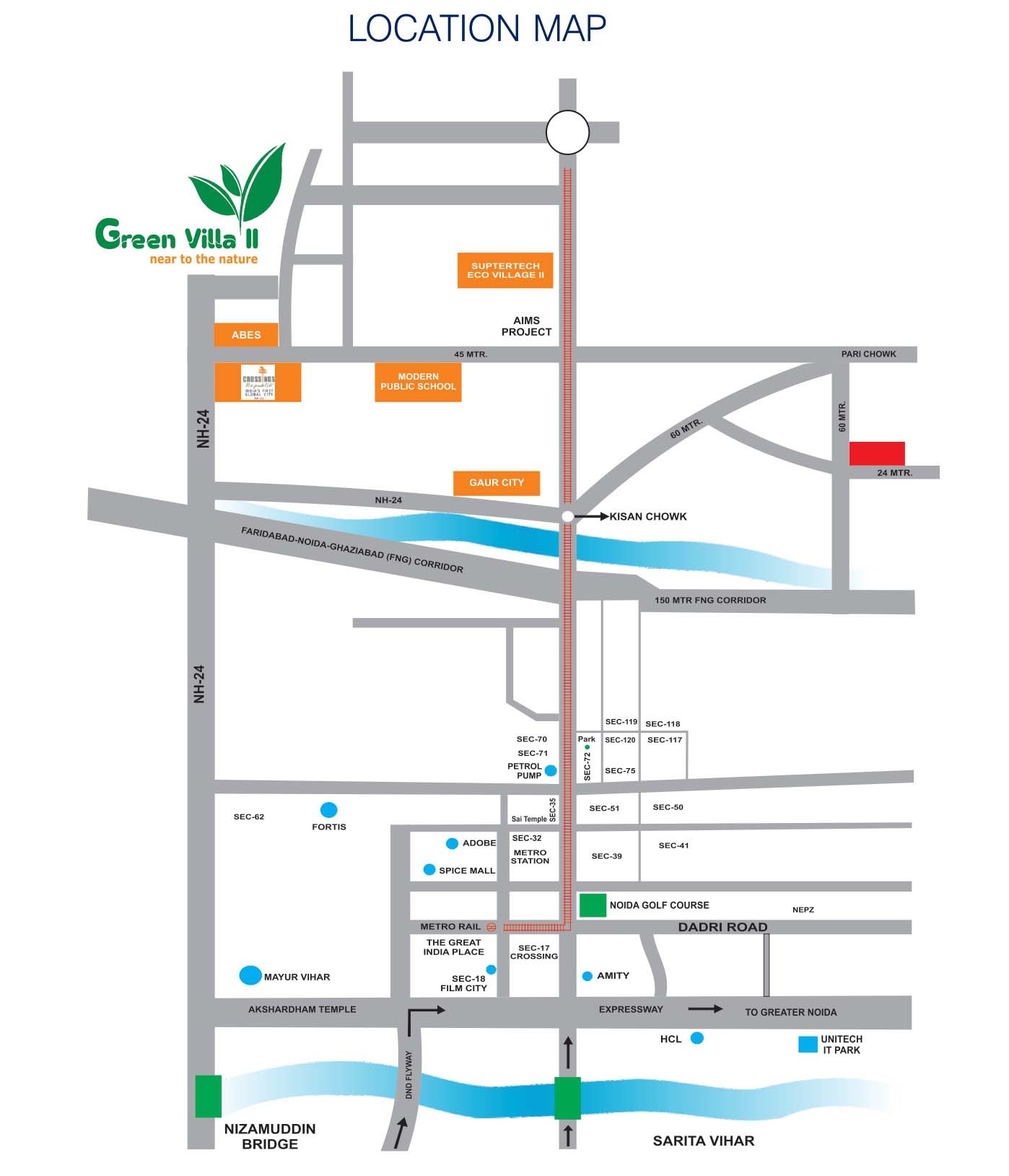 Green Villa 2 Location Map