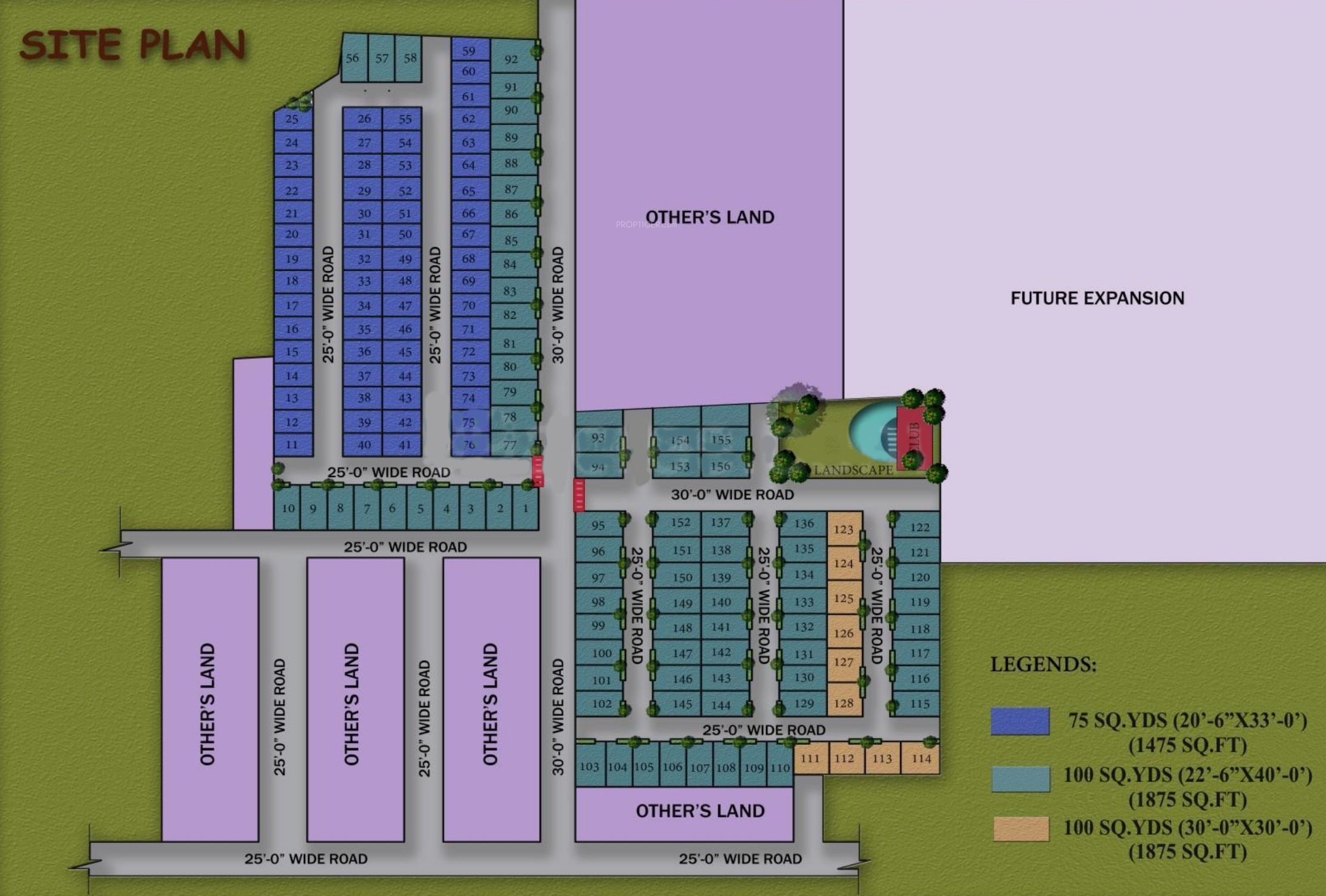 Kingson Green Villa Layout Plan