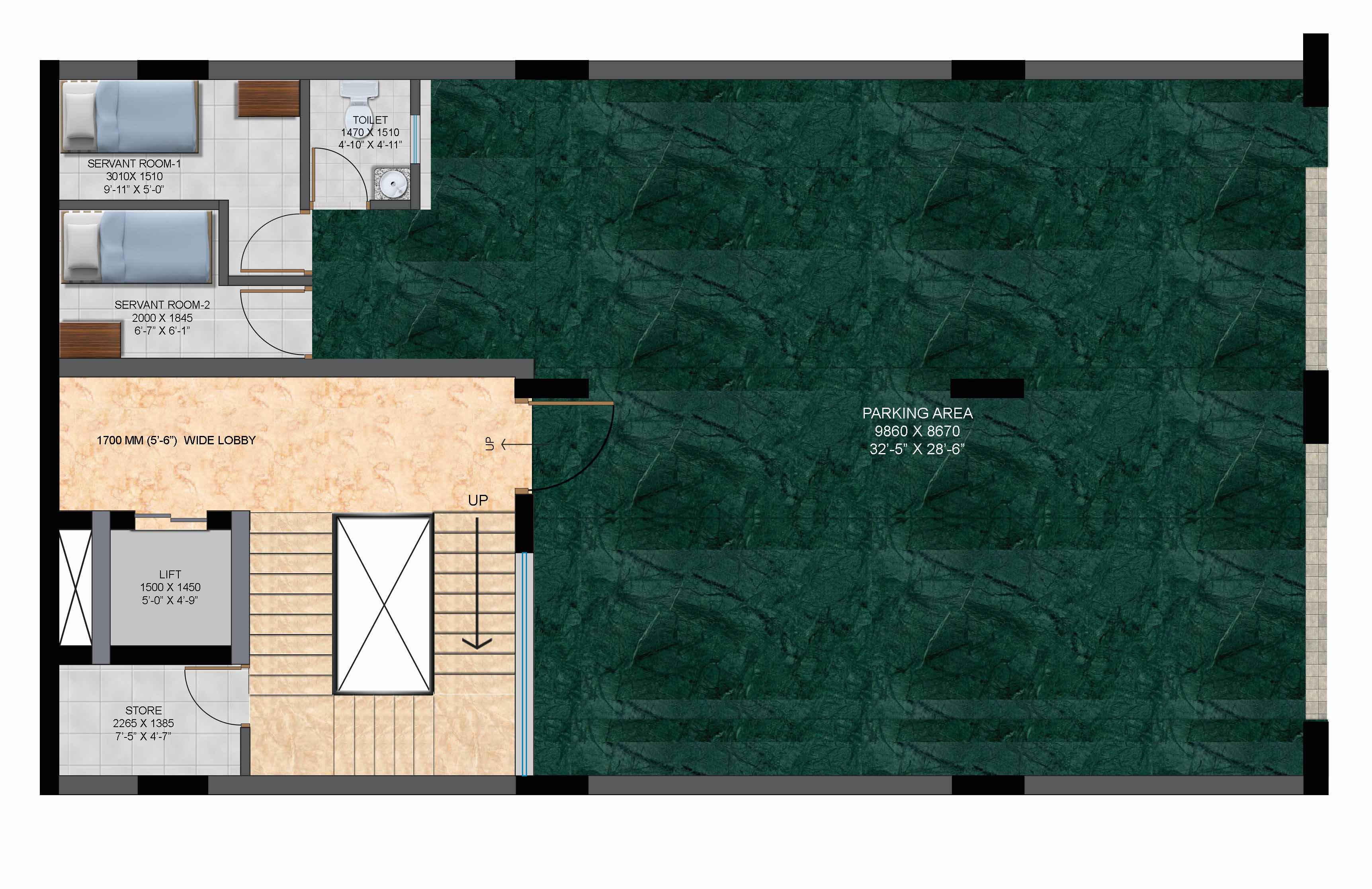 mahagun mirabella Basement Floor Plan