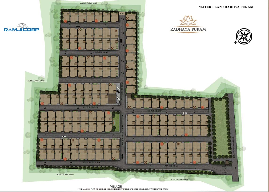 Radhaya Puram Villas site Plan 