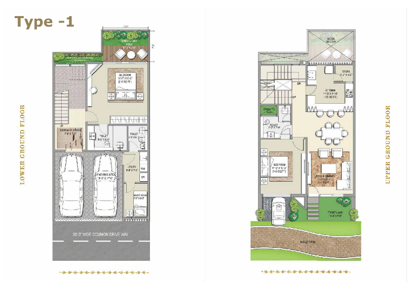rise resort residence villa lower ground floor plan