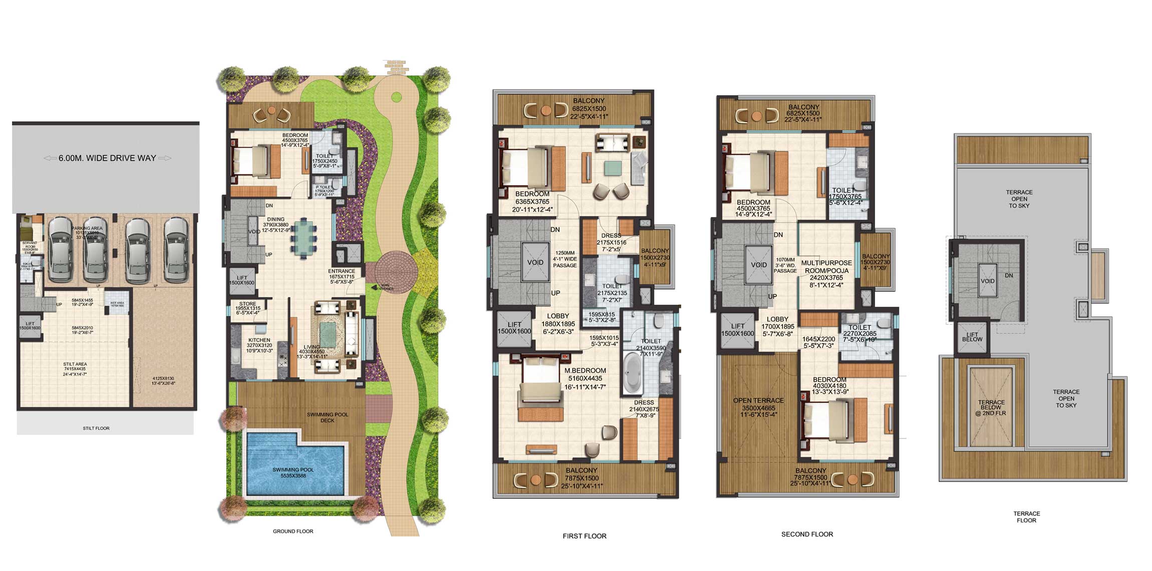 sun twilight villas floor plan 5300 sqft
