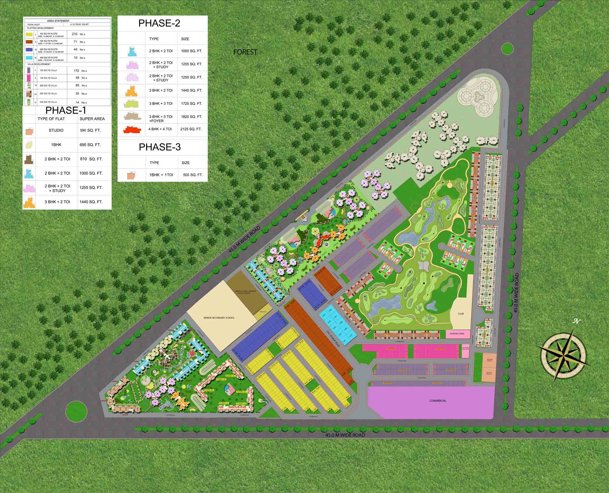 Supertech Golf Villas Site plan
