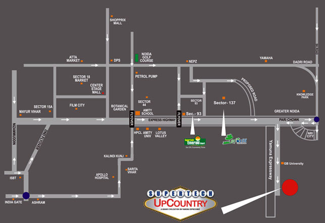 Supertech Up Country Villas Layout Plan